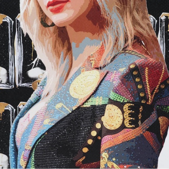 TAYLOR SWIFT Graphic Pop Art Print by D.E.A.T.H. NYC with Hermes-Chanel-Monroe - Picture 6 of 11